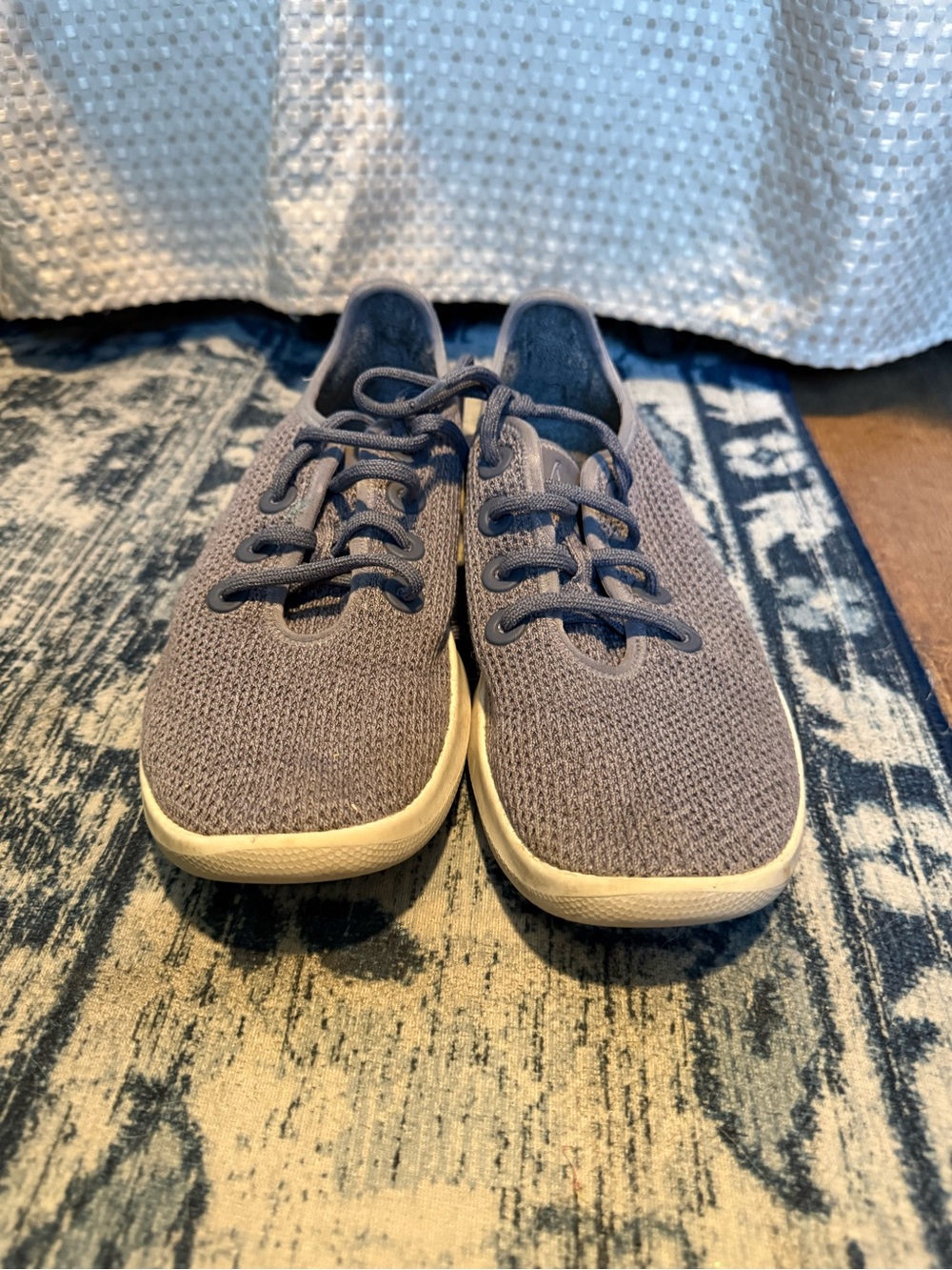Allbirds Knit Lace-Up Sneakers in Slate